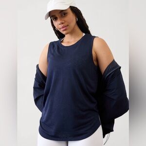 NWOT Athleta Breezy Tank - Navy - XS